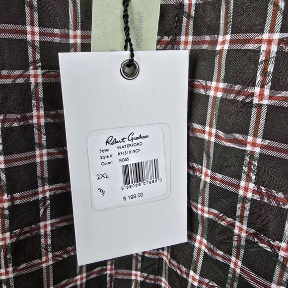 NEW Robert Graham Waterford Checkered Long Sleeve Button Down 2XL - Picture 8 of 8